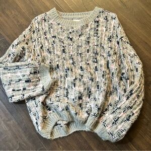 Chunky Knit Multicolor Sweater size small Pink Lily